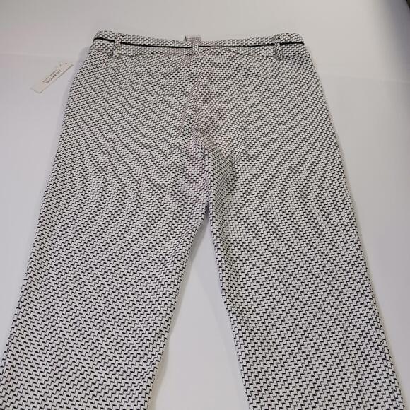 Zac & Rachel Women’s 12 White & Black Closed Pockets Pull-On Stretch Pants 34×29 - Picture 15 of 16